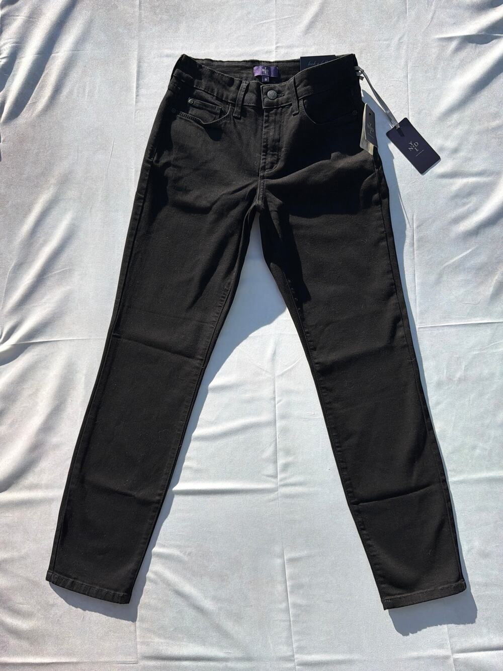 NYDJ Size 0 Black Ankle Mid Rise Jeans